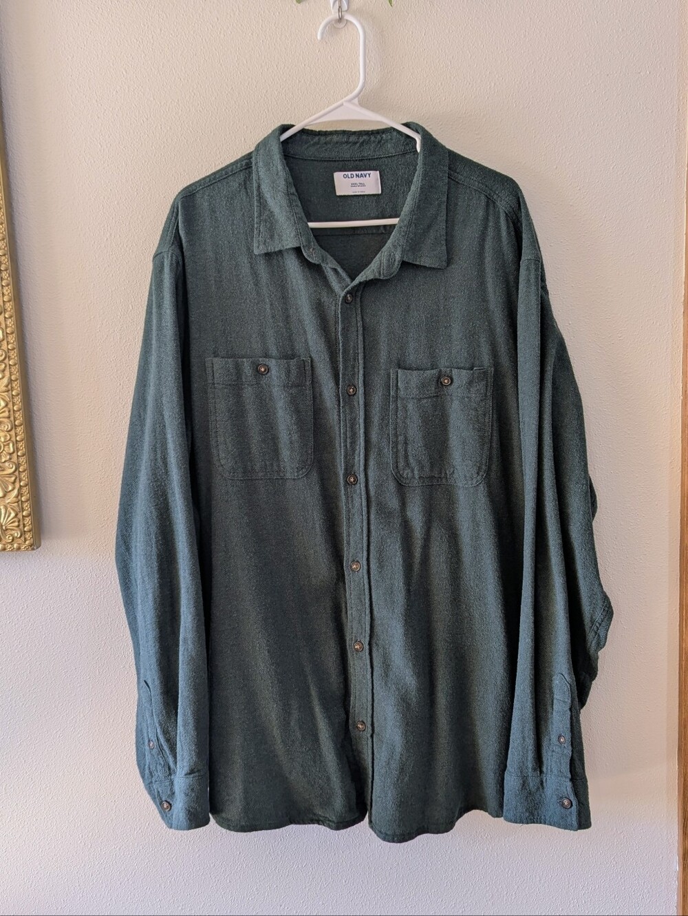 3XLT Spruce Green Brushed Flannel